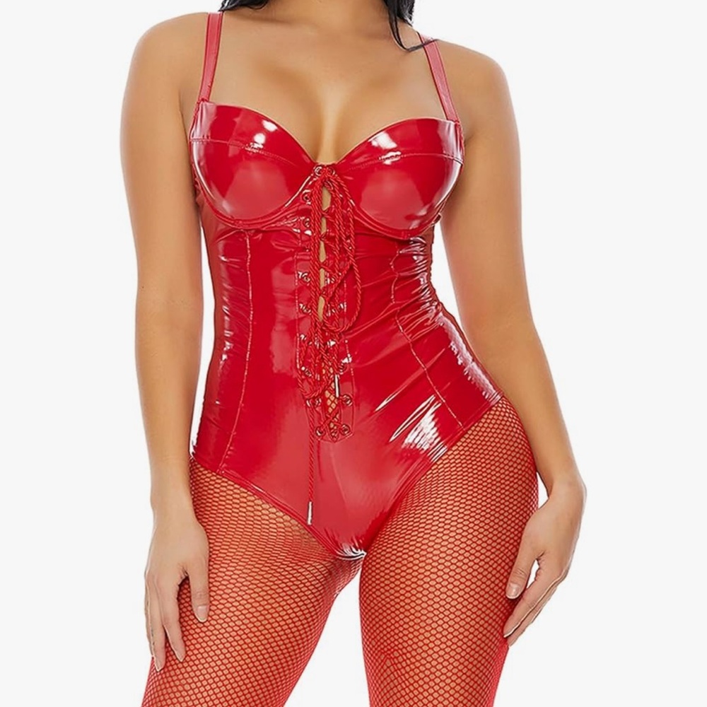 Forplay Devil Halloween Body suit and headband